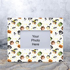 Happy Halloween Vector Images White Tabletop Photo Frame 4 x6 