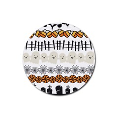 Halloween Holidays Rubber Coaster (round) by Sarkoni