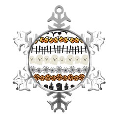 Halloween Holidays Metal Small Snowflake Ornament by Sarkoni