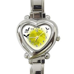 Happy Halloween Heart Italian Charm Watch