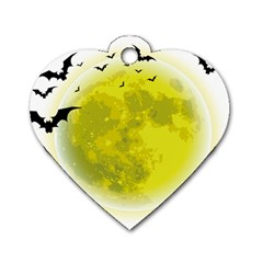 Happy Halloween Dog Tag Heart (one Side)