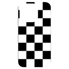 Black White Chess Board Iphone 14 Pro Black Uv Print Case by Ndabl3x