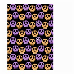 Halloween Skull Pattern Small Garden Flag (two Sides) by Ndabl3x