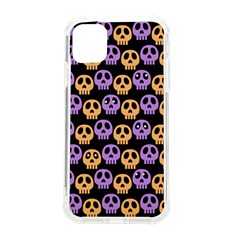 Halloween Skull Pattern Iphone 11 Tpu Uv Print Case by Ndabl3x