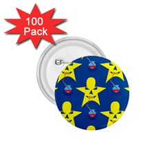 Blue Yellow October 31 Halloween 1 75  Buttons (100 Pack)  by Ndabl3x