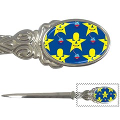 Blue Yellow October 31 Halloween Letter Opener by Ndabl3x