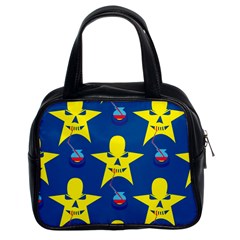 Blue Yellow October 31 Halloween Classic Handbag (two Sides) by Ndabl3x