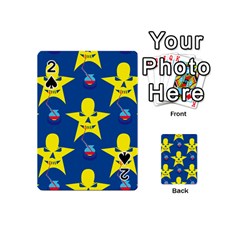 Blue Yellow October 31 Halloween Playing Cards 54 Designs (mini) by Ndabl3x