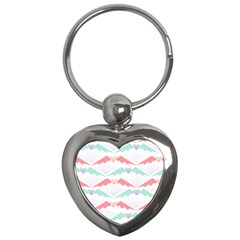 Halloween Pattern Key Chain (heart) by Ndabl3x