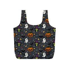 Halloween Bat Pattern Full Print Recycle Bag (s) by Ndabl3x