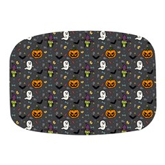 Halloween Bat Pattern Mini Square Pill Box by Ndabl3x