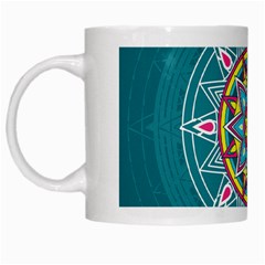 Abstract Digital Artwork White Mug by Ndabl3x