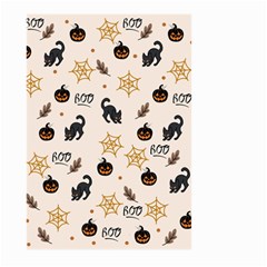 Cat Halloween Pattern Large Garden Flag (two Sides) by Ndabl3x