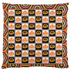 Chess Halloween Pattern Standard Premium Plush Fleece Cushion Case (one Side) by Ndabl3x