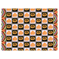 Chess Halloween Pattern Two Sides Premium Plush Fleece Blanket (extra Small) by Ndabl3x
