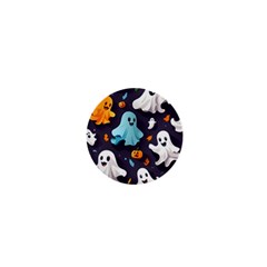 Ghost Pumpkin Scary 1  Mini Buttons by Ndabl3x