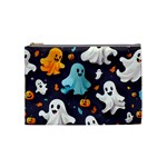 Ghost Pumpkin Scary Cosmetic Bag (Medium) Front