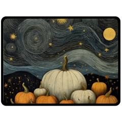 Pumpkin Halloween Fleece Blanket (large) by Ndabl3x