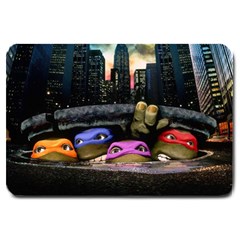 Teenage Mutant Ninja Turtles Leonardo Raphael Michelangelo Donatello Large Doormat by Sarkoni