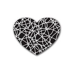 Interconnectedness Rubber Coaster (heart) by Sobalvarro