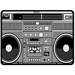 Boombox Two Sides Fleece Blanket (large)