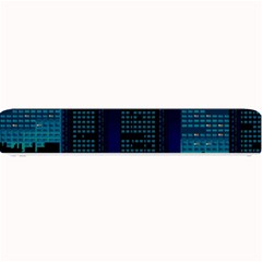 Pixel Art Night City Japan Small Bar Mat