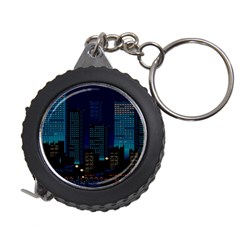 Pixel Art Night City Japan Measuring Tape