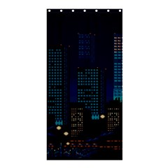 Pixel Art Night City Japan Shower Curtain 36  X 72  (stall) 