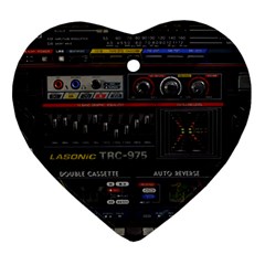 Daft Punk Boombox Heart Ornament (two Sides)