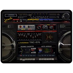 Daft Punk Boombox Two Sides Fleece Blanket (large)