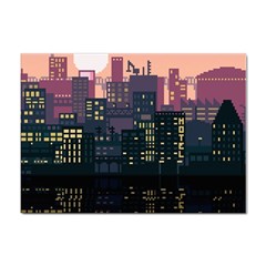 Pixel Art City Sticker A4 (10 Pack) by Sarkoni