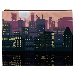 Pixel Art City Cosmetic Bag (xxxl)