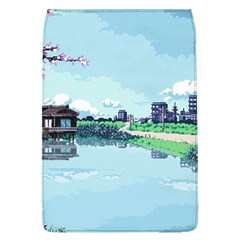 Japanese Themed Pixel Art The Urban And Rural Side Of Japan Removable Flap Cover (l)