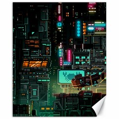 Video Game Pixel Art Canvas 16  X 20 