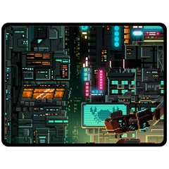 Video Game Pixel Art Fleece Blanket (large)