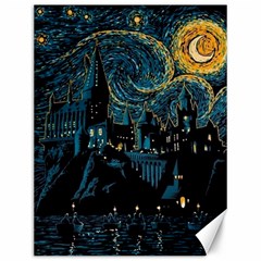 Hogwarts Starry Night Van Gogh Canvas 12  X 16  by Sarkoni