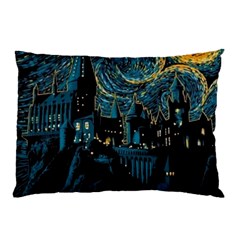 Hogwarts Starry Night Van Gogh Pillow Case by Sarkoni