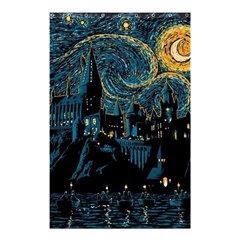 Hogwarts Starry Night Van Gogh Shower Curtain 48  X 72  (small) 