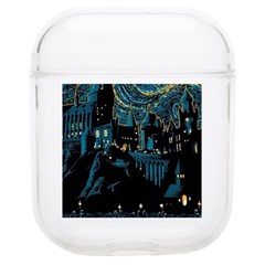 Hogwarts Starry Night Van Gogh Airpods 1/2 Case by Sarkoni