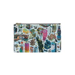 City Pattern Pixel Art Japan Cosmetic Bag (small)