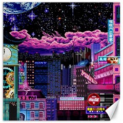 Retro City Pixel Canvas 20  X 20  by Sarkoni