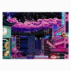 Retro City Pixel Large Glasses Cloth (2 Sides)