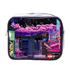 Retro City Pixel Mini Toiletries Bag (one Side)