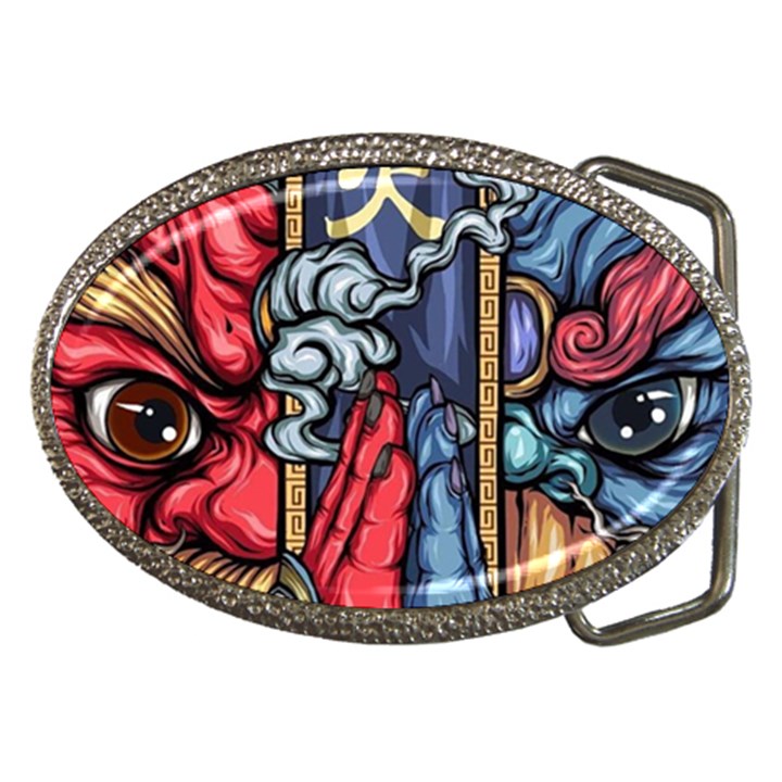 Japan Art Aesthetic Belt Buckles