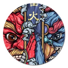 Japan Art Aesthetic Magnet 5  (Round)