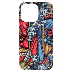 Japan Art Aesthetic iPhone 14 Pro Max Black UV Print Case