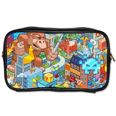 Pixel Art Retro Video Game Toiletries Bag (two Sides)