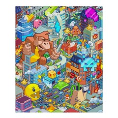 Pixel Art Retro Video Game Shower Curtain 60  X 72  (medium) 