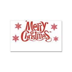 Merry Christmas Sticker Rectangular (10 Pack) by designerey