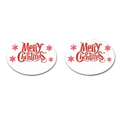 Merry Christmas Cufflinks (oval) by designerey